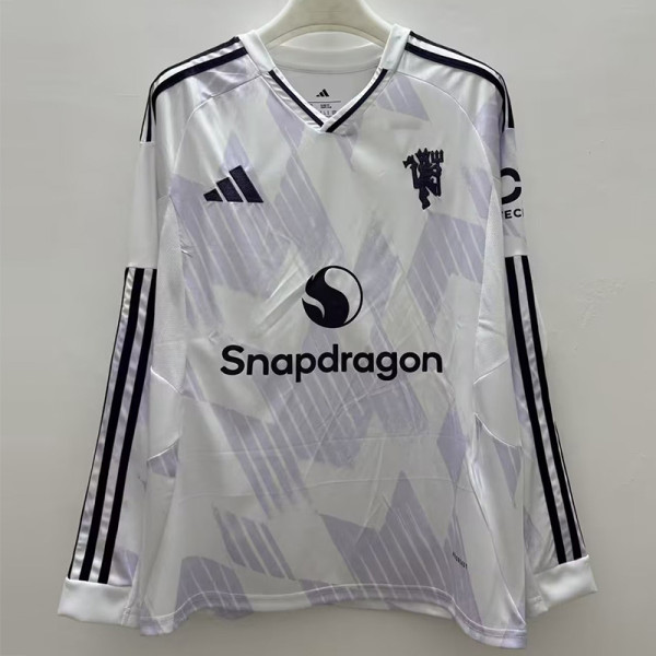 25/26 Man Utd Away Long Sleeve  Soccer Jersey