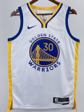 22/23 WARRIORS CURRY #30 White Top Quality Hot Pressing NBA Jersey (V领)
