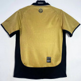 2001/2002 Man Utd 100th Centenary Gold White Two-Sided Retro Soccer Jersey