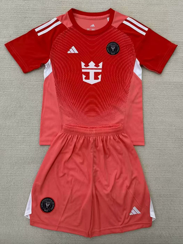 25/26  Inter Miami Orange  Goalkeeper Kids Soccer Jersey