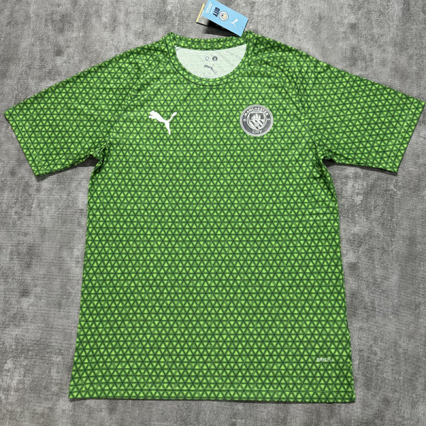 25/26 Man City Ｇrass Green FansTraining Shirts