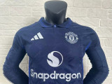 24/25 Man Utd Away Long sleeve Player Version Soccer Jersey（长袖）
