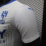 24/25 Al-Hilal Away Player Version Soccer Jersey（Advertisement）带广告