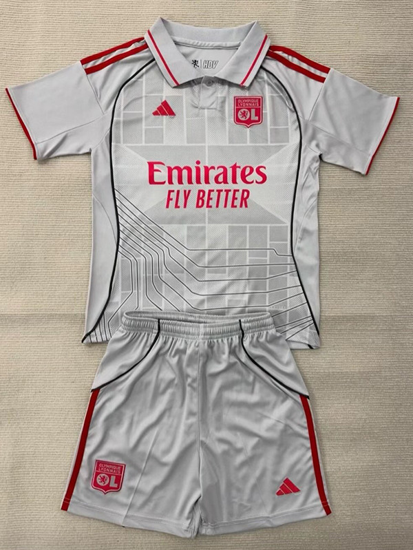 25/26 Lyon Third Kids Soccer Jersey