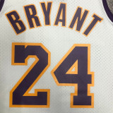 2009/10 LAKERS BRYANT #24 White Retro Top Quality Hot Pressing NBA Jersey(V领)