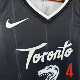 25/26 Raptors BARNES # 4 Black City Edition Top Quality Hot Pressing NBA Jersey
