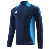 24/25 AD Sapphire Blue Half Zipper Sportswear # 801 宝蓝(半拉链)
