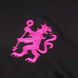 24/25 CHE Black Purple Half Pull Tracksuit  (半拉链)
