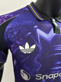 25/26 Man Utd Crown Purple Special Edition Blue Player Version Soccer Jersey