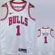 22/23 BULLS ROSE #1 White Top Quality Hot Pressing NBA Jersey
