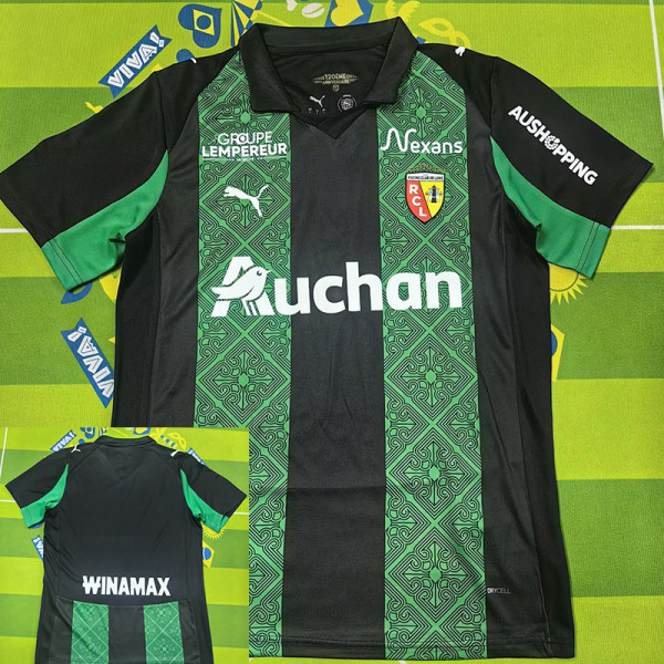 25/26 RC Lens Away  Fans Soccer Jersey(Print Sponsor )
