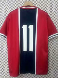 1975  PSG  Away Number#11  Retro  Soccer Jersey(背下带11号）