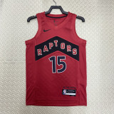 22/23 Raptors CARTER #15 Red Top Quality Hot Pressing NBA Jersey