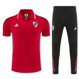 25/26 River Plate Red polo shirts pants suit