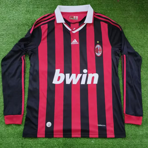 2009/2010 ACM Home Retro  Long Sleeve Soccer Jersey