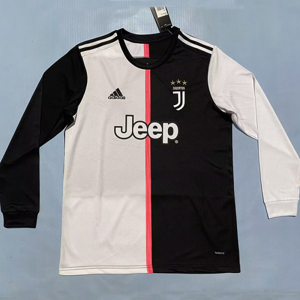 2019/2020 JUV Home Long Sleeve Retro Soccer Jersey长袖