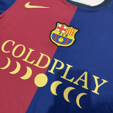 24/25 BAR  Co Branded Version  Fans Soccer Jersey(COLDPLAY广告）