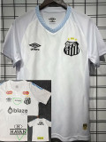 25/26 Santos FC Home Fans Soccer Jersey(Print All Sponsor)(新全广告、背上NVA~SRTE)