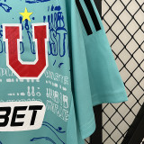 24/25 Universidad De Chile Blue Goalkeeper Fans Soccer Jersey