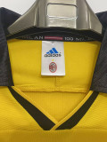 1999/2000 ACM Away Yellow Retro Soccer Jersey