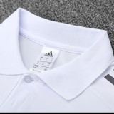 25/26 Al-Nassr  White Polo Collar Pants Set