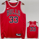 22/23 BULLS PIPPEN #33 Red Top Quality Hot Pressing NBA Jersey