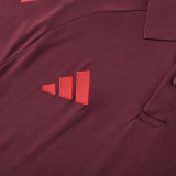 25/26  Bayern Maroon Polo Collar Pants Set