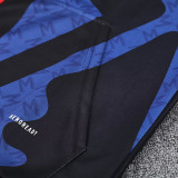 25/26 Man Utd Blue Black Jigsaw puzzle Hooded  Tracksuit