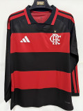26/27 Flamengo Home  Long Sleeve Fans Soccer Jersey