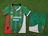 24/25  Algerian （MCA ）Green  Player Version  Kids Soccer Jersey(阿尔及利亚MCA俱乐部童装)