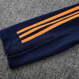25/26  RMA  White Blue (Yellow Sleeves) Polo Collar Pants Set