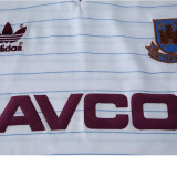 1986 West Ha Away Retro Soccer Jersey