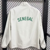 25/26 Senegal White Ｗaterproof Retro windbreaker