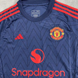 24/25 Man Utd Grey blue Fans Soccer Jersey