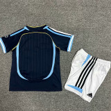 2006 Argentina Away Kids Retro Soccer Jersey