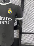 25/26 RMA  Team Logo Special Edition Black Player Version Soccer Jersey(圆领）