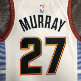 22/23 Nuggets MURRAY #27 White City Edition Top Quality Hot Pressing NBA Jersey