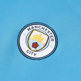 24/25 Man City Sky Blue Half Pull Tracksuit  (半拉链)