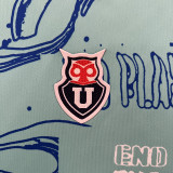 24/25 Universidad De Chile Blue Goalkeeper Fans Soccer Jersey