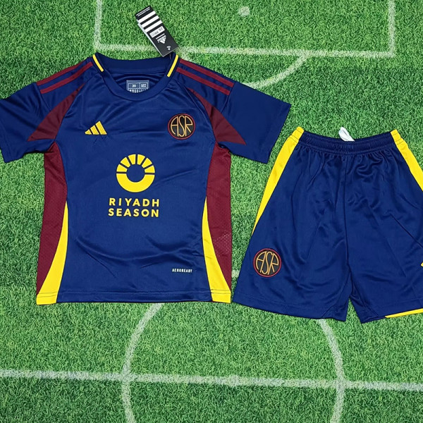 24/25 Roma Third  Kids Soccer Jersey