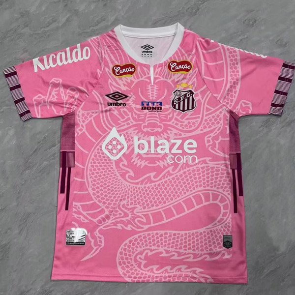 25/26  Santos FC Special Edition Pink  Fans Soccer Jersey