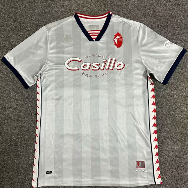 24/25 Bari White Special Edition Fans Soccer Jersey (V领）