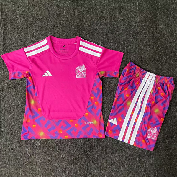 26/27 Mexico Goalkeeper Red Kids Soccer Jersey