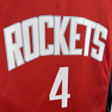 22/23 ROCKETS GREEN #4 Red Away Top Quality Hot Pressing NBA Jersey