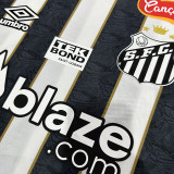 24/25 Santos FC Away Player Version Soccer Jersey(Print All Sponsor)(新全广告、背上NVA~SRTE)