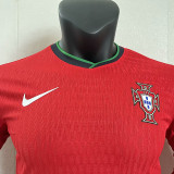 24/25 Portugal  Home Long Sleeve  Player Version Soccer Jersey(长袖)