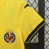 24/25 Villarreal Home  Kids Soccer Jersey