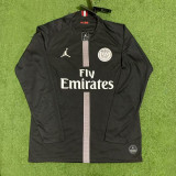 2018/2019 PSG Paris Jordan Black Long Sleeve Retro Soccer Jersey (长袖)