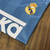 1999/2000 RMA Blue Retro Long Sleeve Soccer Jersey