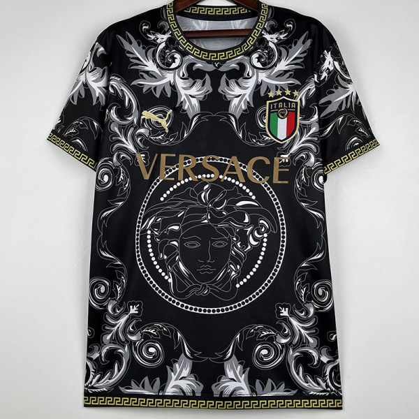 2023 Italy Special Edition Black Training Shirts #PM
